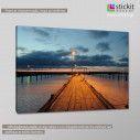 Canvas print dock, Harbour, side