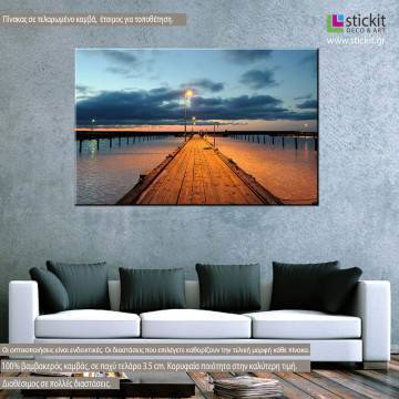 Canvas print dock, Harbour