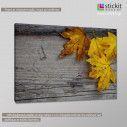 Canvas print Maple and leaves, side