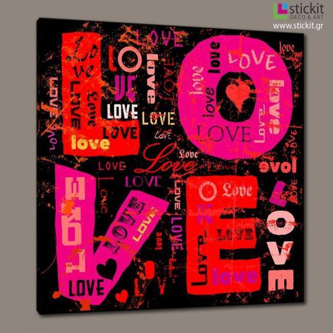 Canvas print Love vector art, side