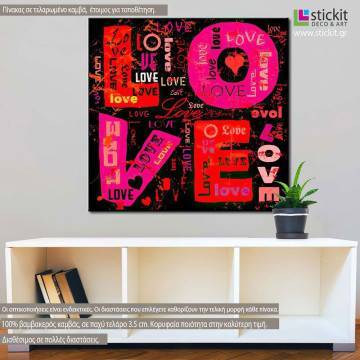 Canvas print Love vector art