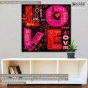 Canvas print Love vector art
