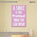 Canvas print A smile is...