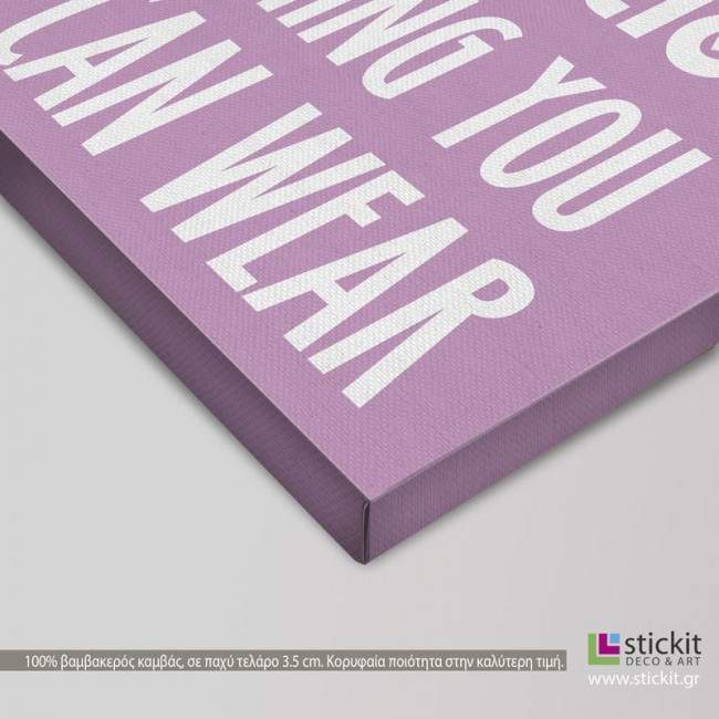 Canvas print A smile is..., detail