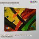 Canvas print Abstract painting III, side