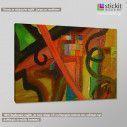 Canvas print Abstract painting IV, side