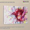 Canvas print Rose fashion illustration, side