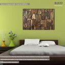 Canvas print Wood type