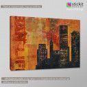 Canvas print urban landscape, Urban life, side