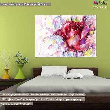 Canvas print Rose fashion illustration
