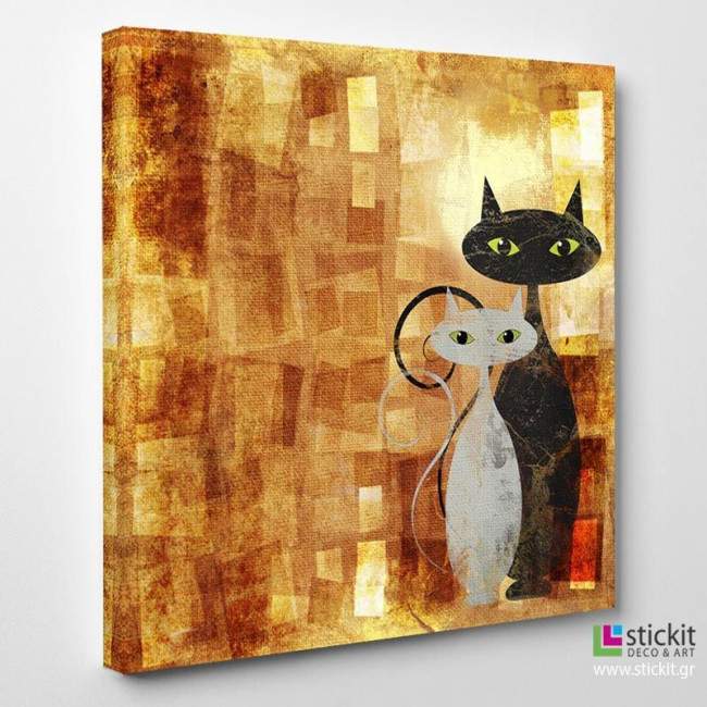Canvas print The cats rectangle, side