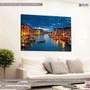 Canvas print Venice, Grand Canal at night, Venice