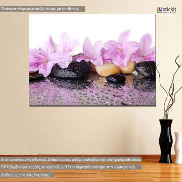 Canvas print flowers, Pink flowers
