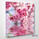 Canvas print Spring apple flowers, side