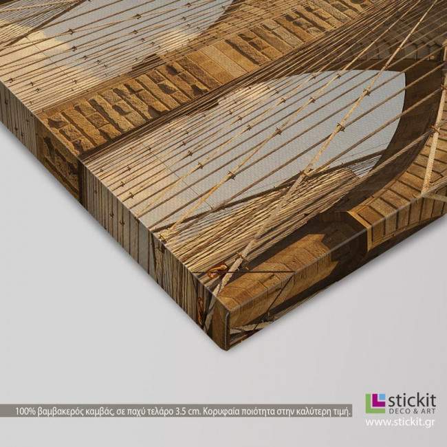 Brooklyn Bridge close up, πίνακας σε καμβά, λεπτομέρεια