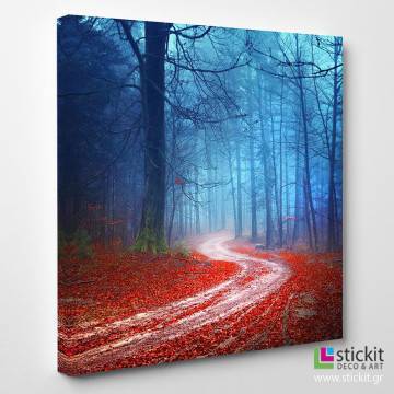 Πίνακας σε καμβά Δάσος μονοπάτι, Magic forest road 2