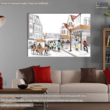 Canvas print Street views in the old city I