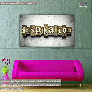 Canvas print Inspiration, panoramic