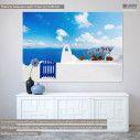 Canvas print Aegean Santorini