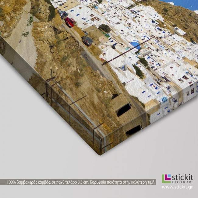 Αιγαίο, Ίος, πίνακας σε καμβά, λεπτομέρεια