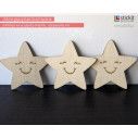 Wooden Smiling star