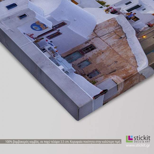 Canvas print Santorini view II, detail