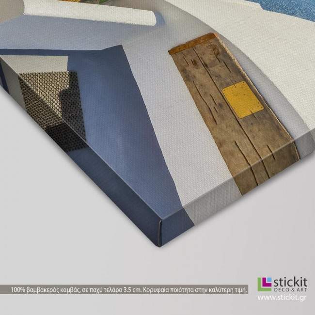 Canvas print Santorini view III, detail