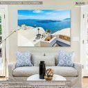 Πίνακας σε καμβά Santorini view III