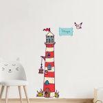 Wall stickers height measure, Lighthouse