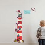 Wall stickers height measure, Lighthouse
