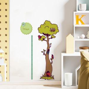 Wall stickers height measure In the forest with friends 