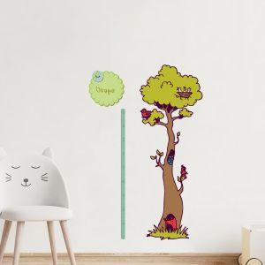 Wall stickers height measure In the forest with friends  2