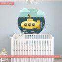 Kids wall stickers Yellow submarine