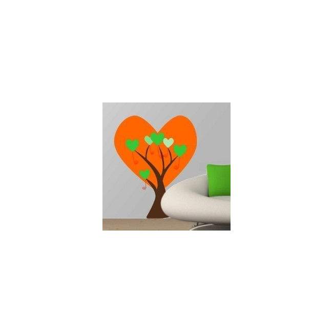 Wall stickers Tree from big hearts