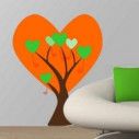 Wall stickers Tree from big hearts