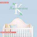 Wall stickers Monogram & airplanes
