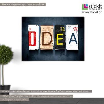 Πίνακας σε καμβά Idea