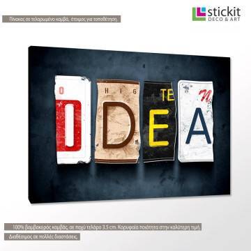 Πίνακας σε καμβά Idea 2