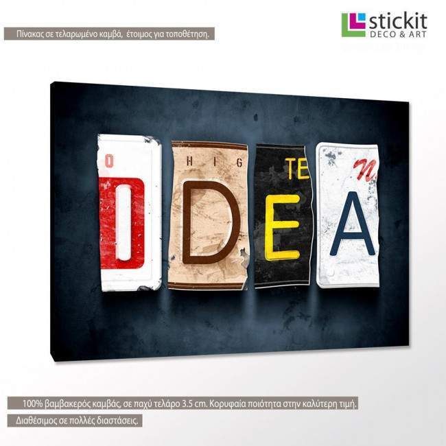 Canvas print Idea, side