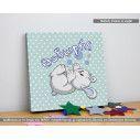 Kids canvas print Playful bunny