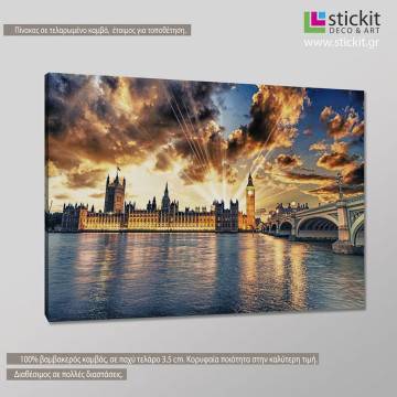 Πίνακας σε καμβά Λονδίνο, Beautiful view of Westminster 2