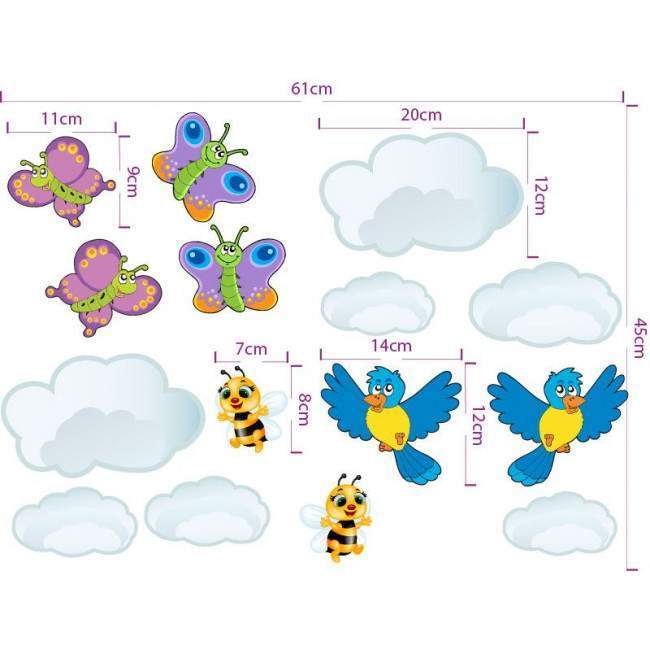 Kids wall stickers Tree shade, additional stickers