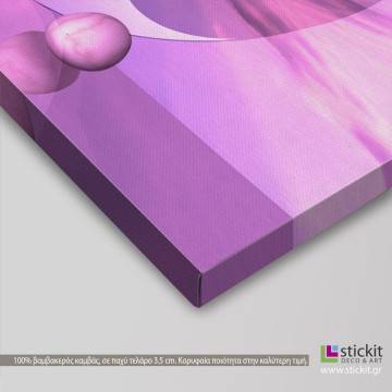 Canvas print Yin & Yang mauve,  3 panels 2