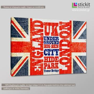 Canvas print English flag 2