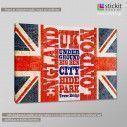 Canvas print English flag, side