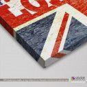 Canvas print English flag, detail