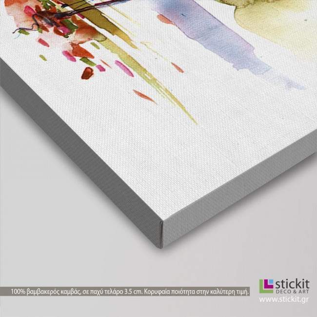 Canvas print Autumn in the city, detail