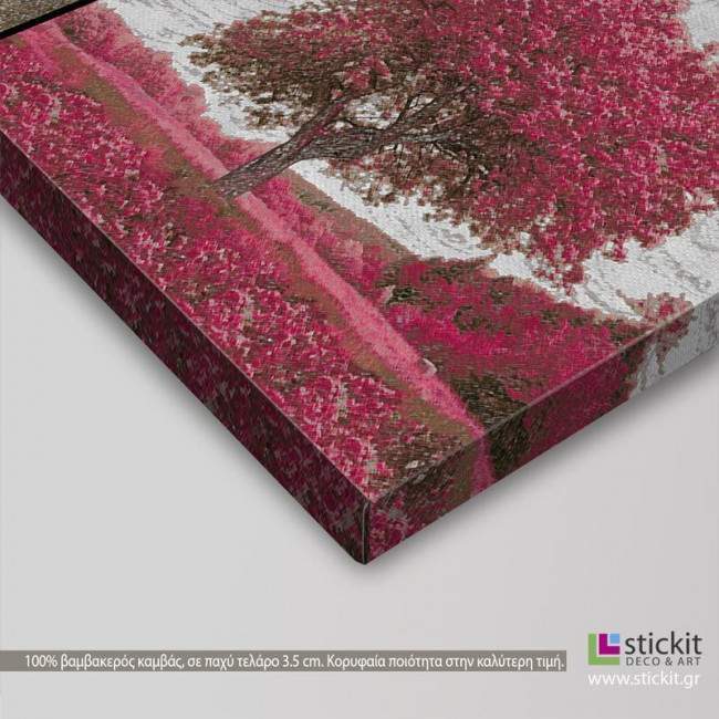 Canvas print Four seasons II, panoramic, side