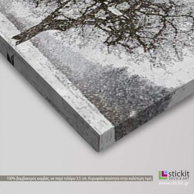 Canvas print Four seasons, panoramic, side