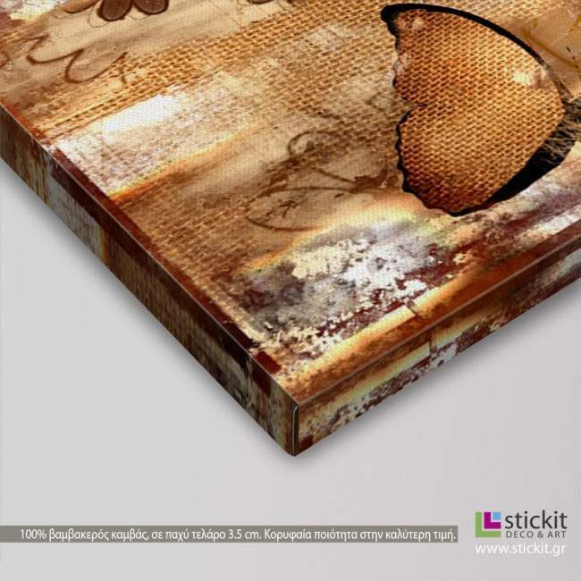 Canvas print Butterflies mirrored, two panels, detail